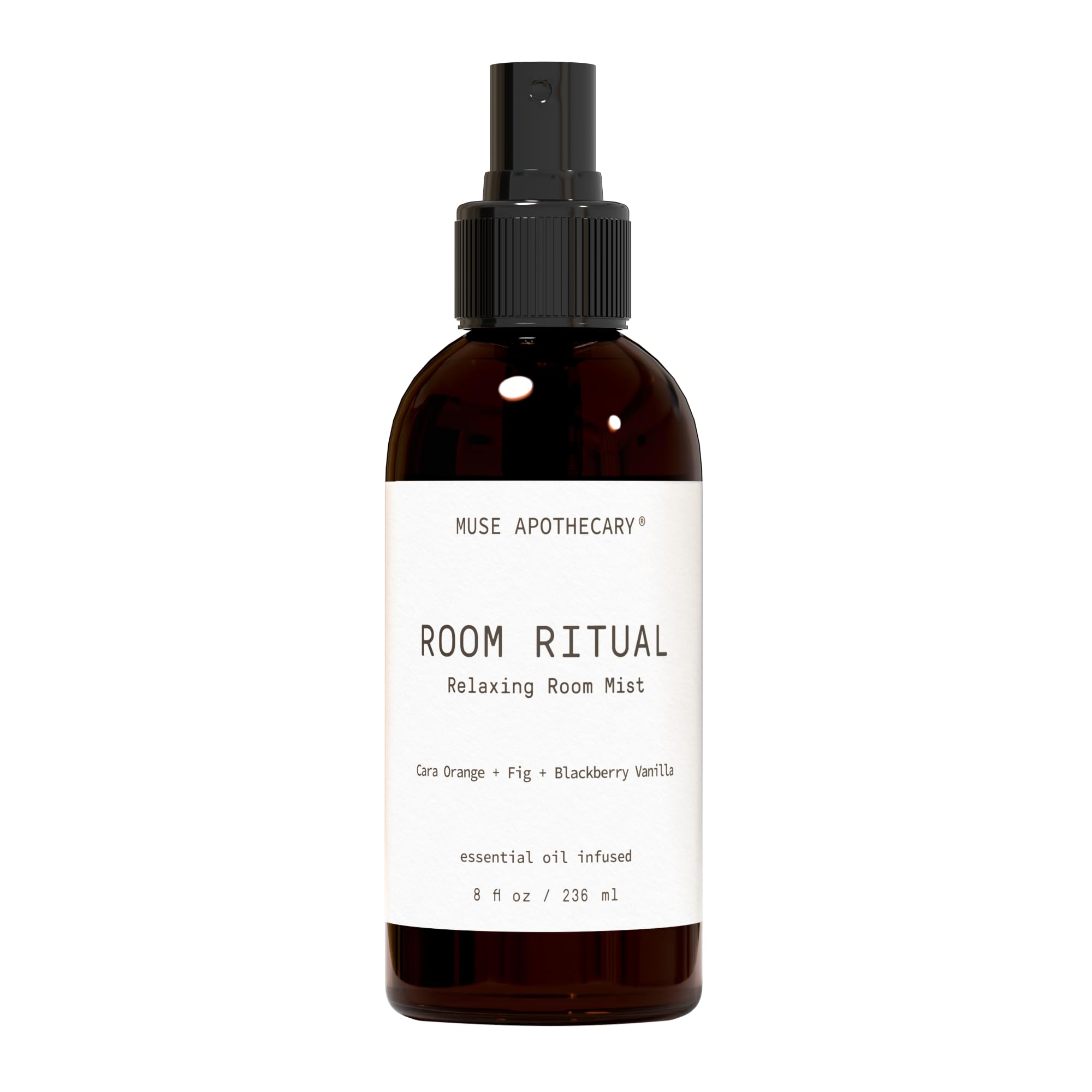 Muse Apothecary Room Ritual - Aromatic and Relaxing Room Mist, Infused with Natural Essential Oils - 8oz, Cara Orange + Fig + Blackberry Vanilla