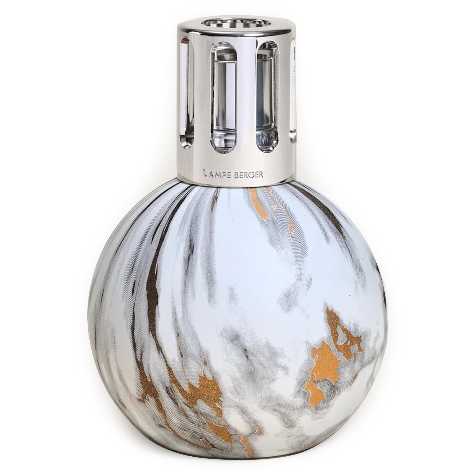 MAISON BERGER - Lampe Berger Model Marbrure - Home Fragrance Lamp Diffuser - 5.3 x 3.5 x 3.7 Inches (White)