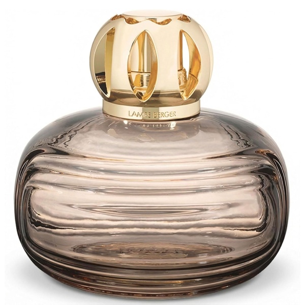 MAISON BERGER – Enigma Lampe Berger – Art Deco 2-in-1 Odor-Neutralizing and Fragrance Catalytic Lamp, 386 mL / 13.05 fl oz – No Fragrance Included – Made in France (Brown)