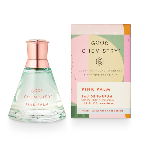 Good Chemistry Pink Palm Eau de Parfum 1.7 fl oz - Long-Lasting Perfume with Dragon Fruit, Magnolia, & Sugared Vanilla - Fresh, Clean & Vegan