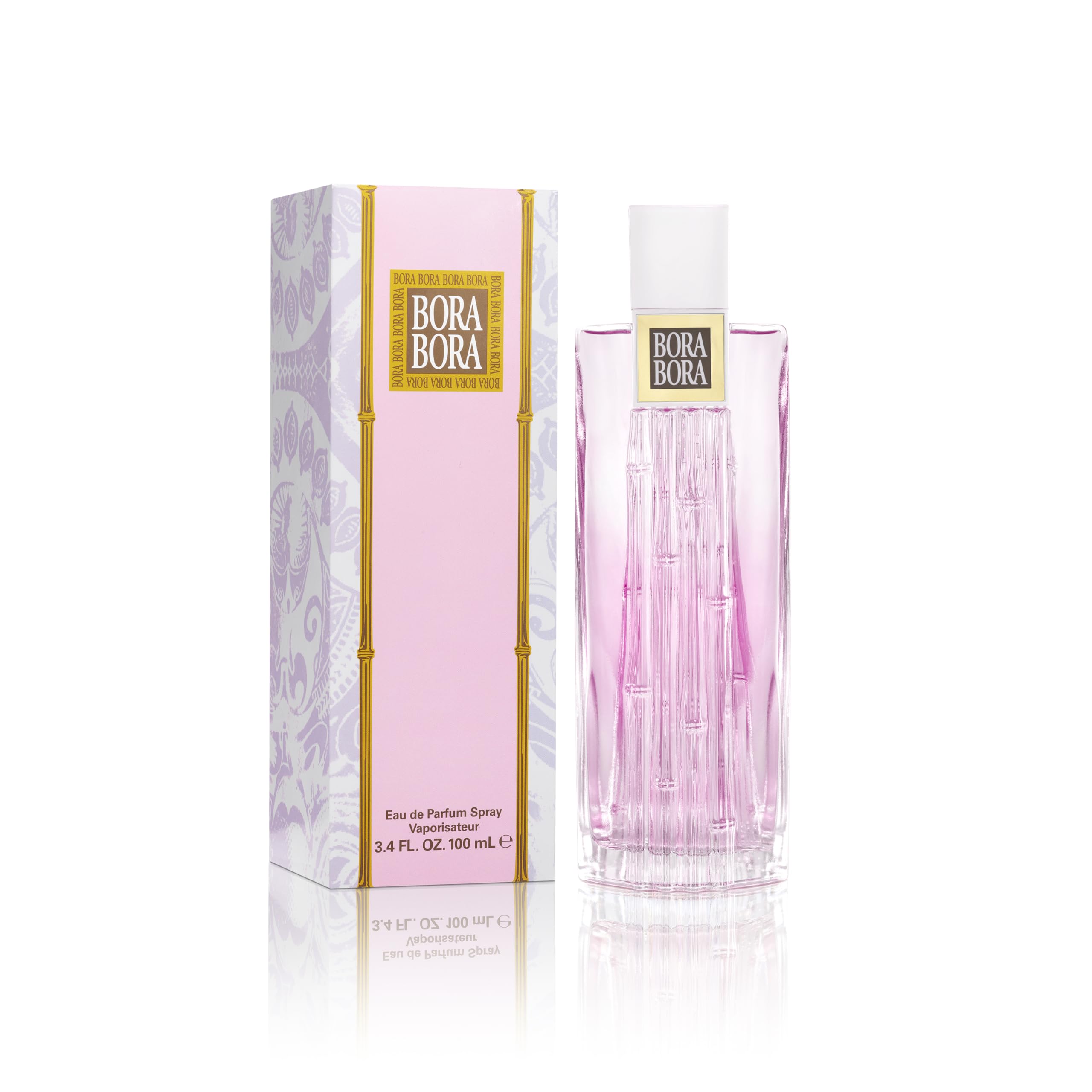 Liz Claiborne Bora Bora Eau de Parfum Spray for Women, Floral EDP Scent with Notes of Coral Flower, Lychee, Blush Orchid, and Amber, 3.4 fl oz