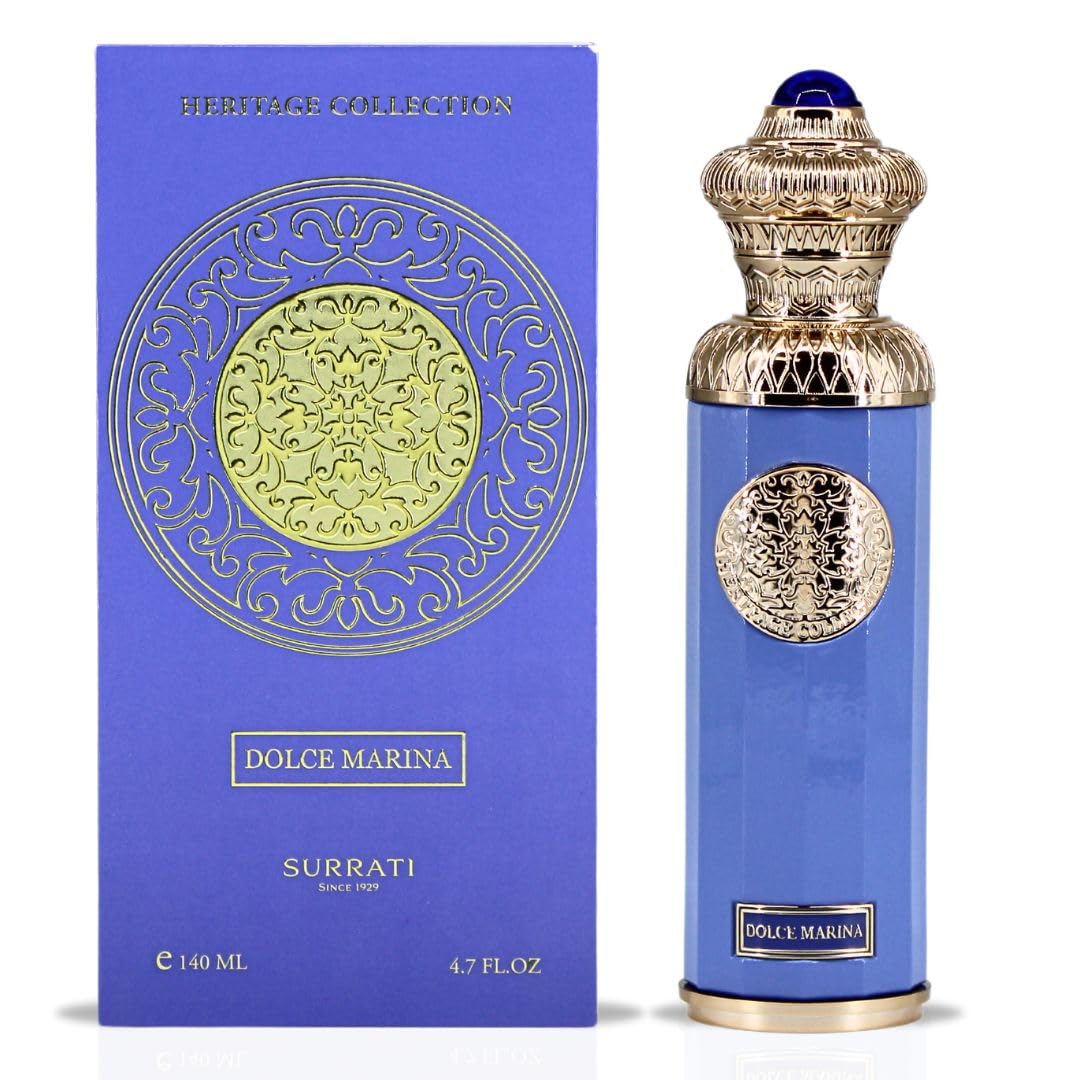 Surrati Heritage Collection - Dolce Marina Eau De Parfum for Women 140ML (4.7 Oz) Arabian Perfumes for Women, Bright Citrus Fragrance with Soft Floral Notes & Warm, Musky Base - Long-Lasting Perfume