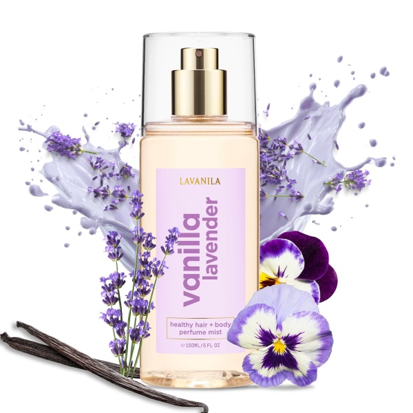 Lavanila Vanilla Lavender Hair & Body Mist for Women, 5 Oz – Calming Vanilla Body Spray, Hair Perfume & Fragrance with Madagascar Vanilla – Lightweight Women’s Fragrance for Hair & Skin